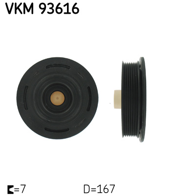 Puleggia cinghia, Albero a gomiti - VKM 93616 SKF
